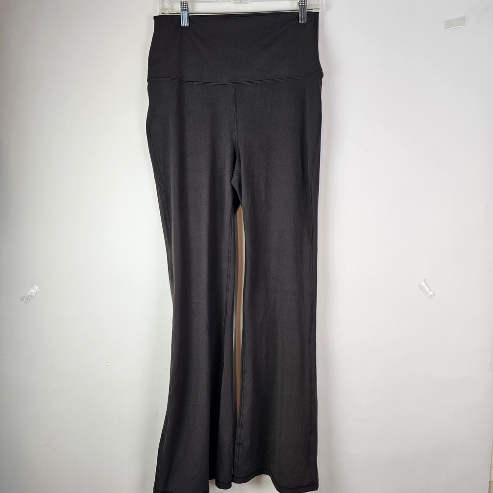 Yogalicious Lux Everyday Flare Pants Brown High Waisted Yoga Activewear XL